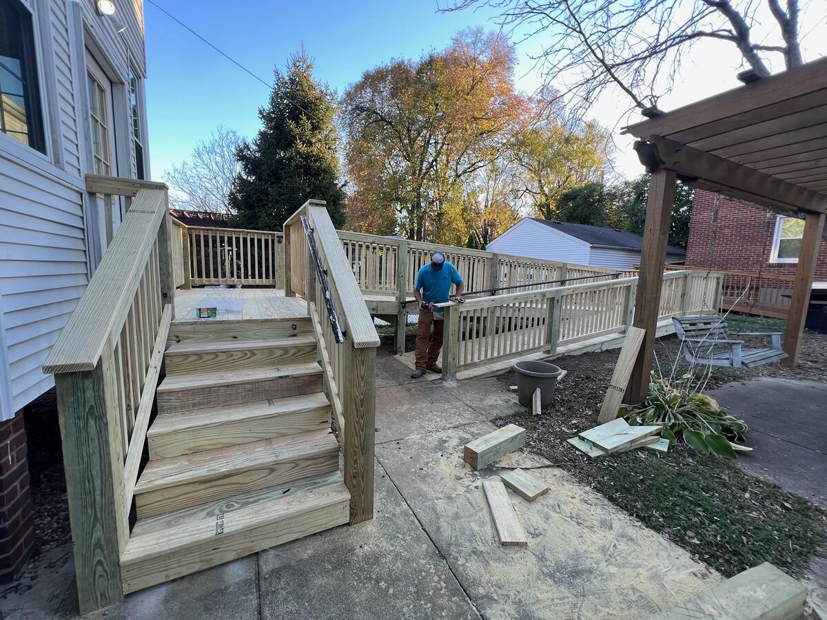 Deck project photo