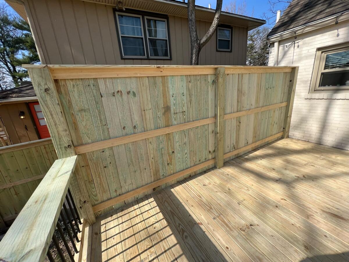 Deck project photo